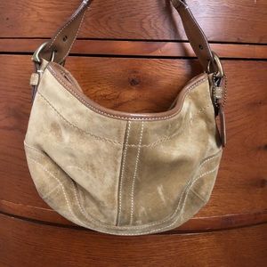 Suede hobo style Coach